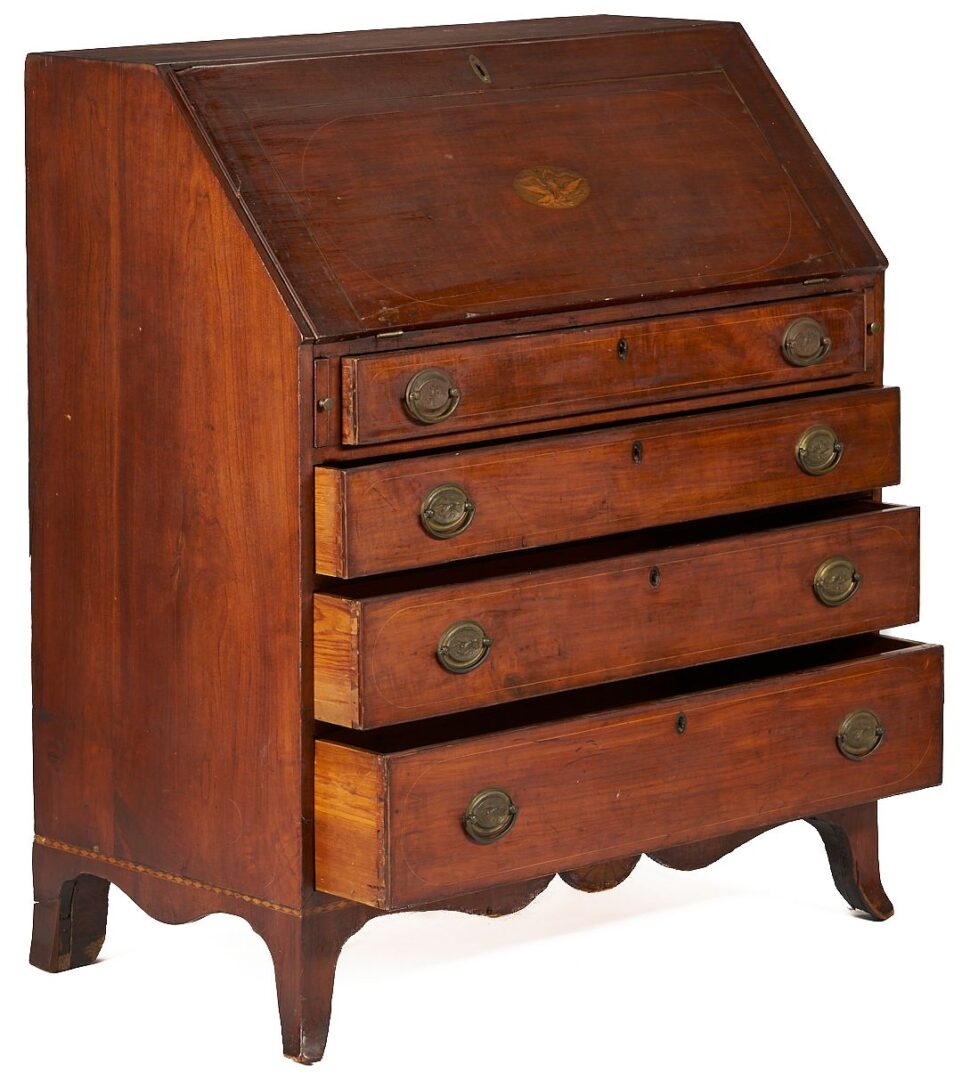 Lot 189: Southern Federal Inlaid Desk w/ Eagle, 16 Stars