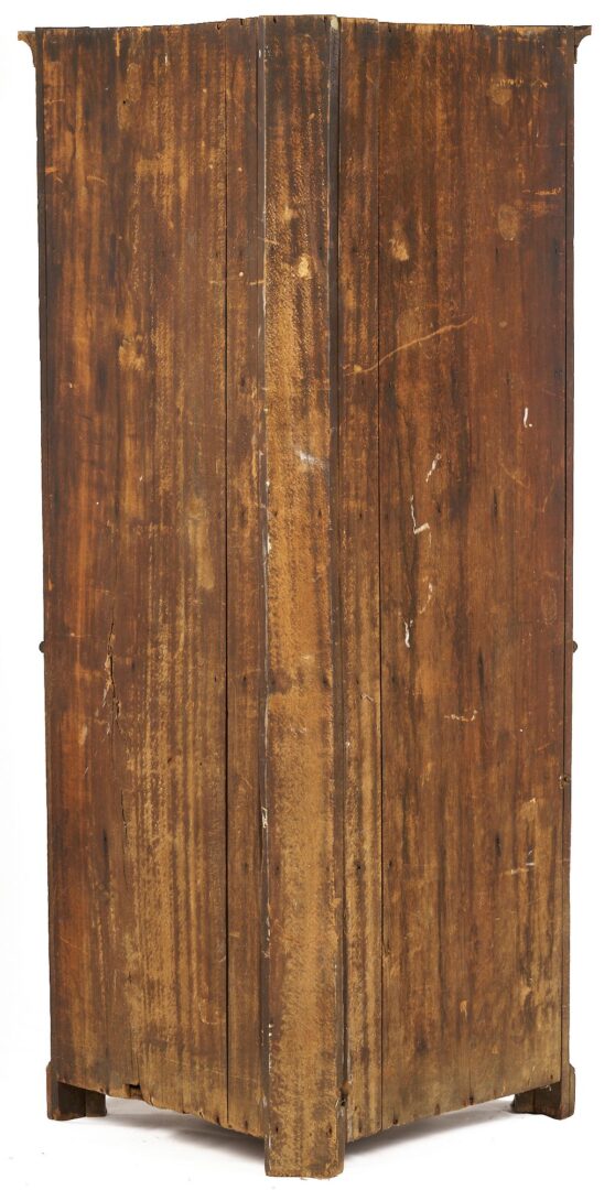 Lot 195: Southern Walnut Inlaid Corner Cupboard