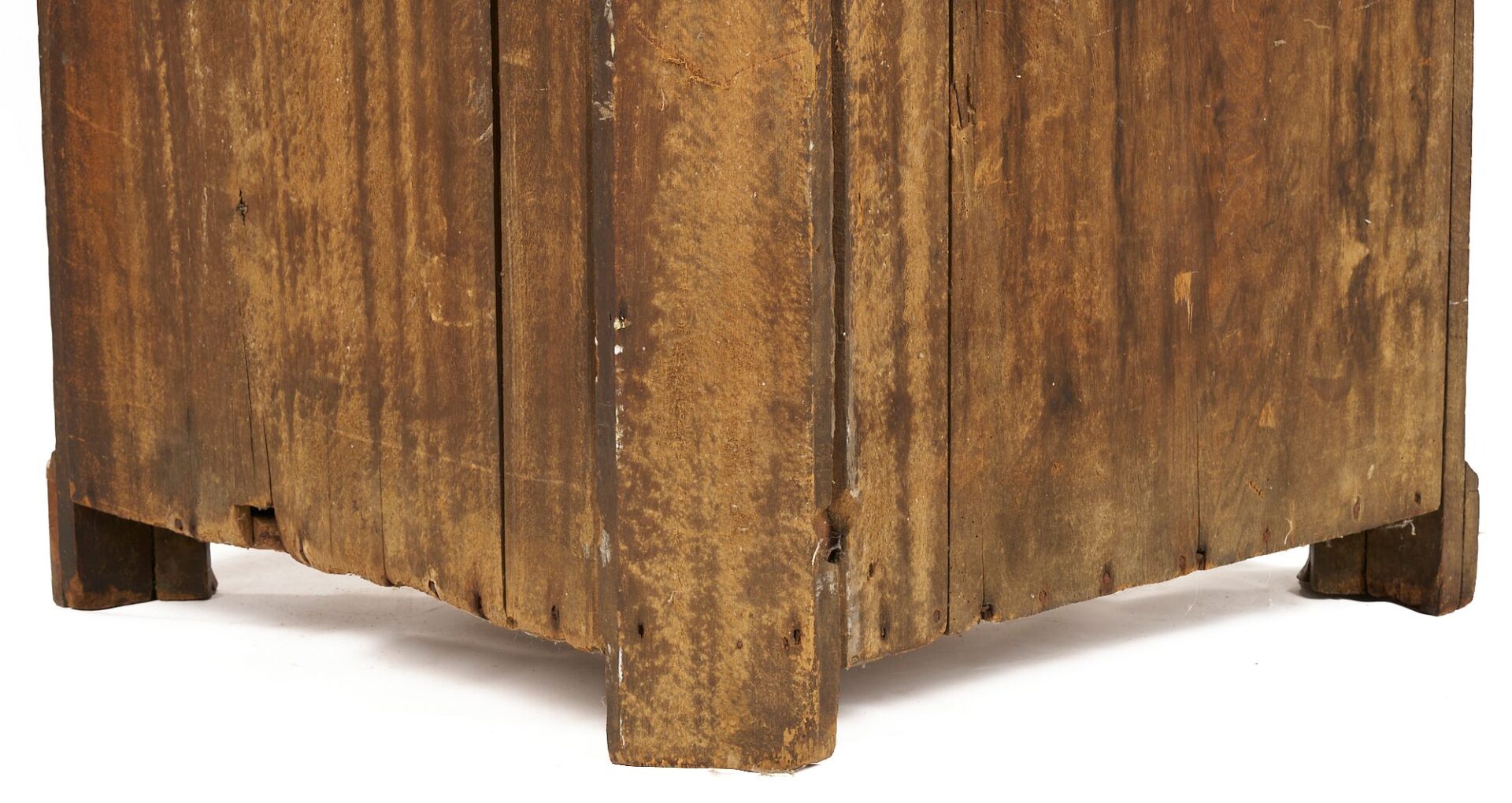 Lot 195: Southern Walnut Inlaid Corner Cupboard