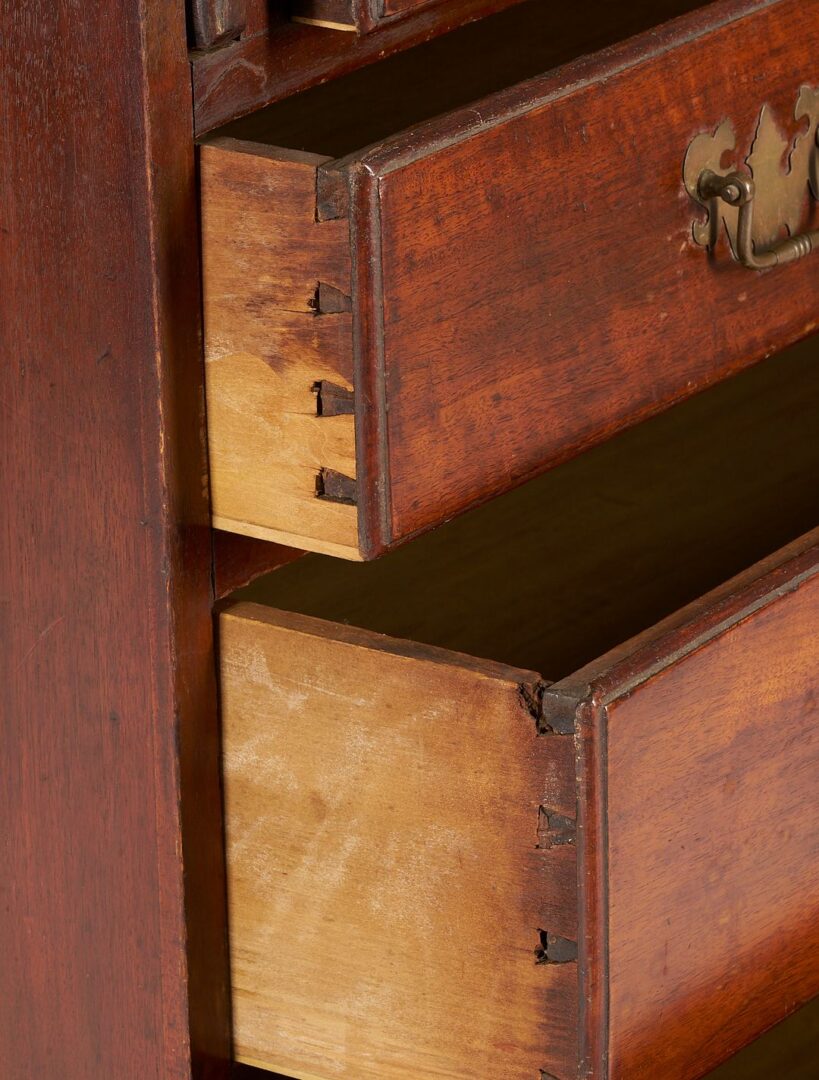 Lot 198: Southern Chippendale Walnut Slant Front Desk
