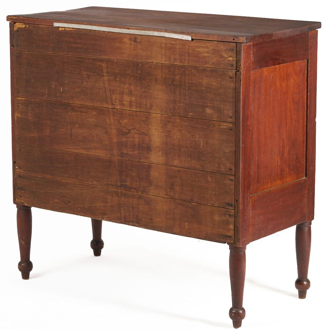 Lot 199: Southern walnut two drawer Sheraton server