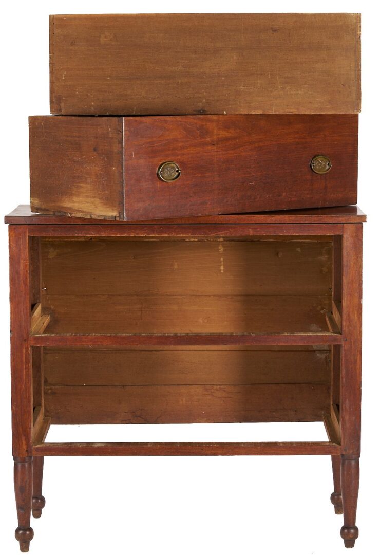 Lot 199: Southern walnut two drawer Sheraton server