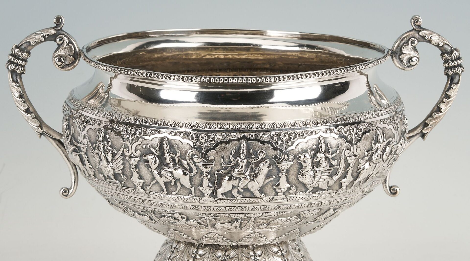 Lot 1: Southeast Asian Gilt Silver Urn or Trophy