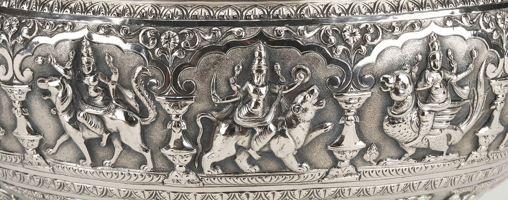 Lot 1: Southeast Asian Gilt Silver Urn or Trophy