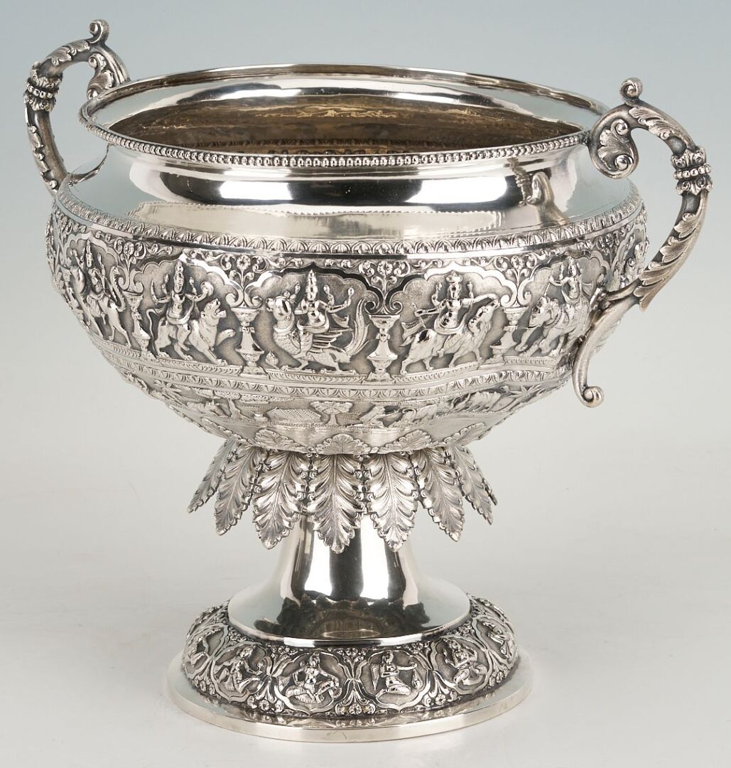 Lot 1: Southeast Asian Gilt Silver Urn or Trophy