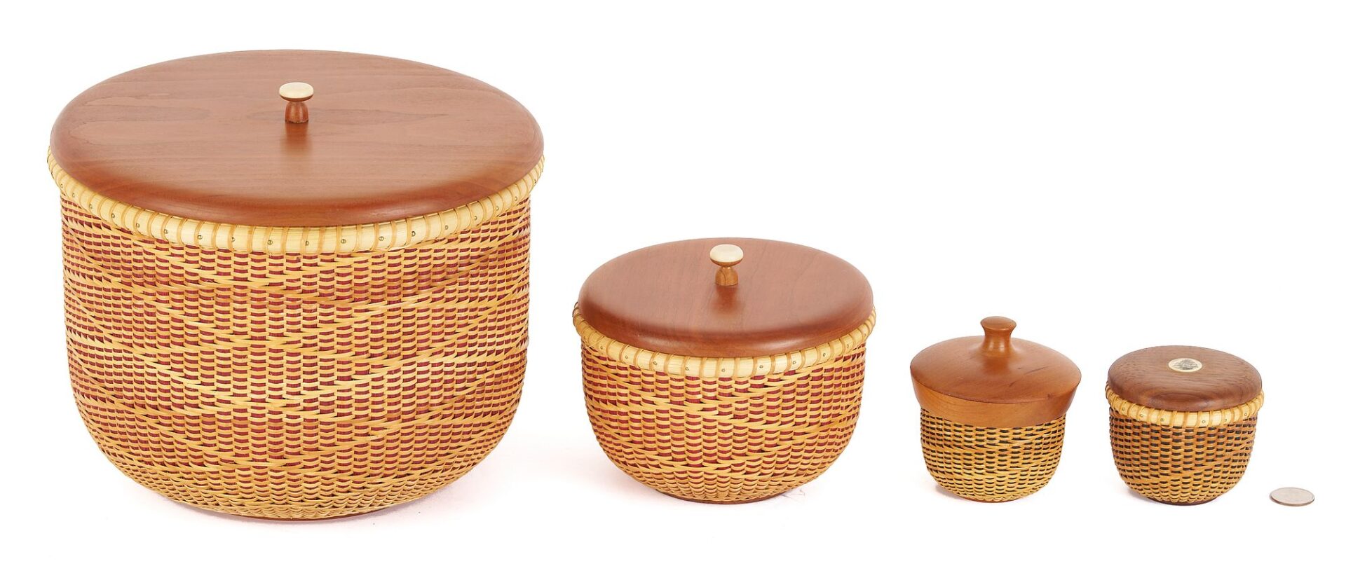 Lot 200: 4 Robert Thress Nantucket Baskets