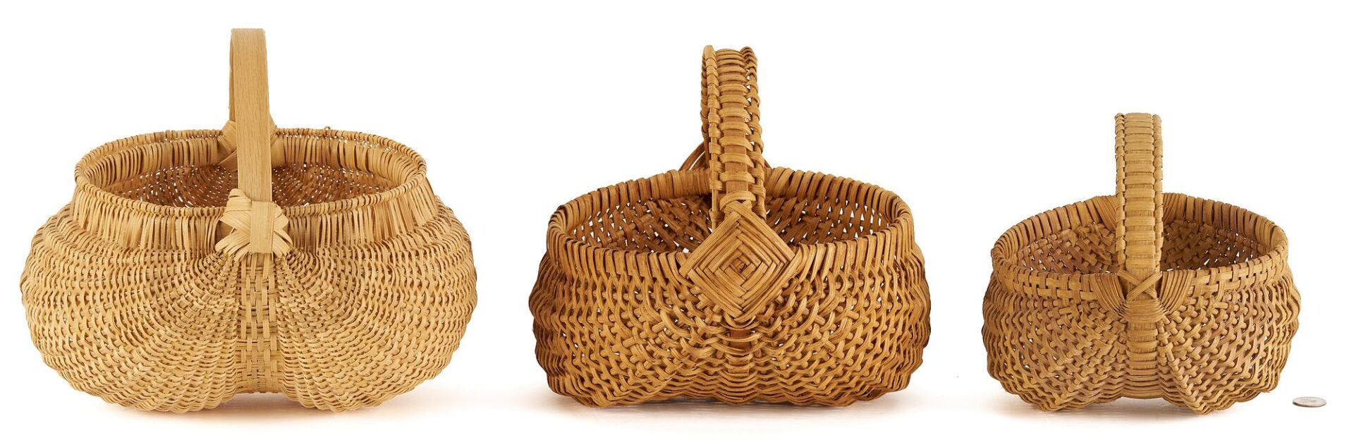 Lot 202: 3 Cannon County Middle TN Baskets, incl. Ida Davis
