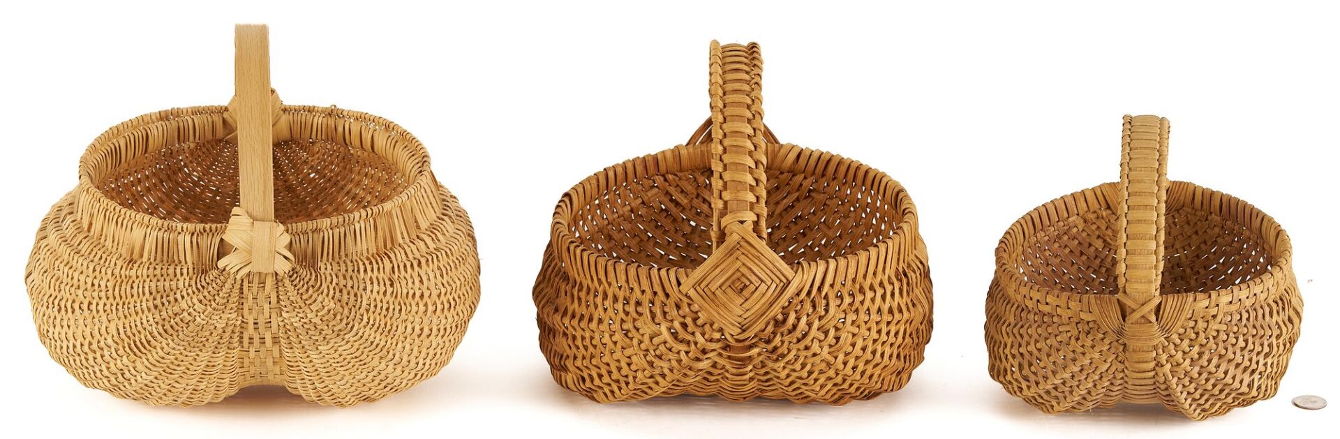 Lot 202: 3 Cannon County Middle TN Baskets, incl. Ida Davis