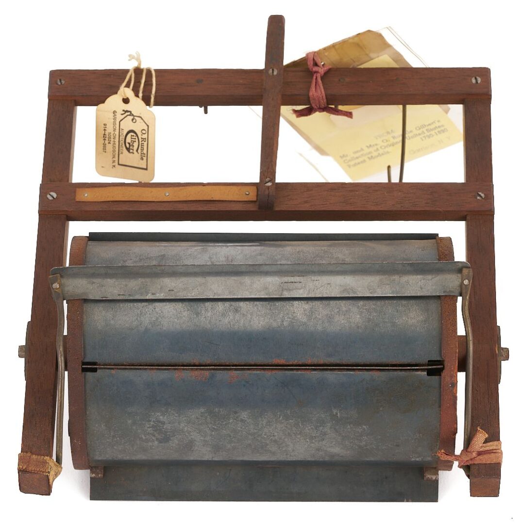Lot 206: 3 US Patent Models: Grain Dryer 1867; Stalk Cutter 1878; Harvester 1880