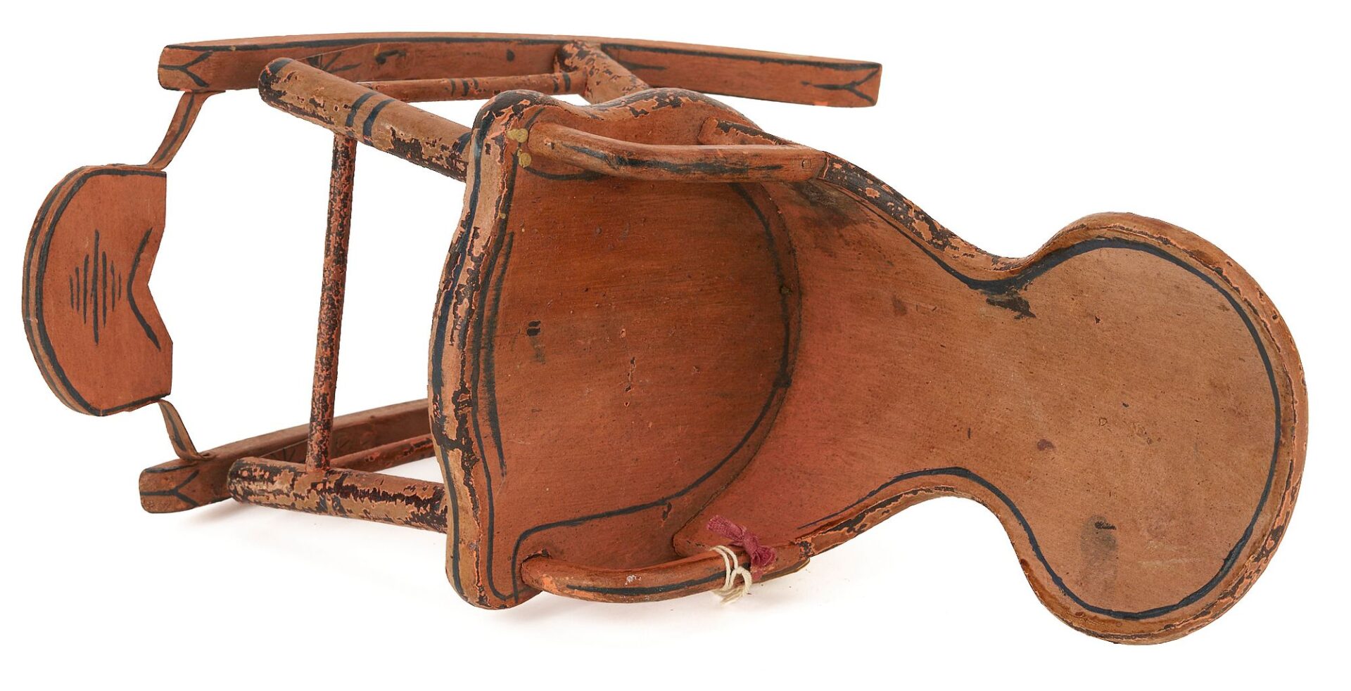 Lot 208: 19th C Patent Model Miniature Rocking Chair and Refrigerator