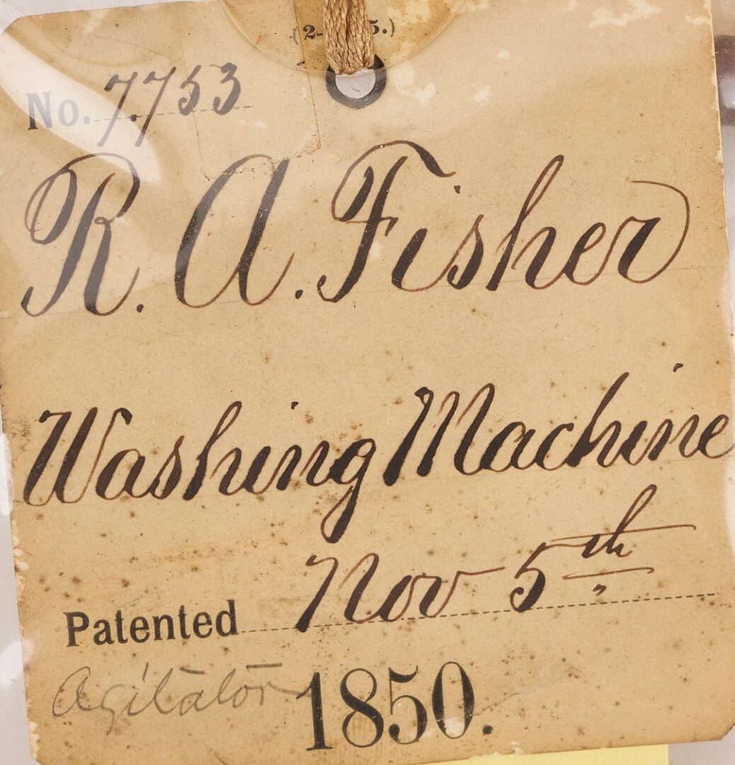 Lot 209: 3 US Patent Models: 1850 Washing Machine plus 2 Clothes Dryers