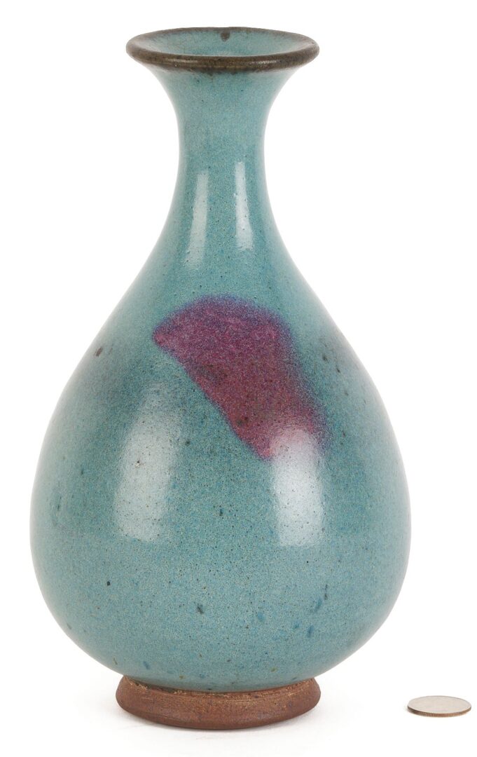 Lot 20: Chinese Blue Glazed Jun Ware Vase