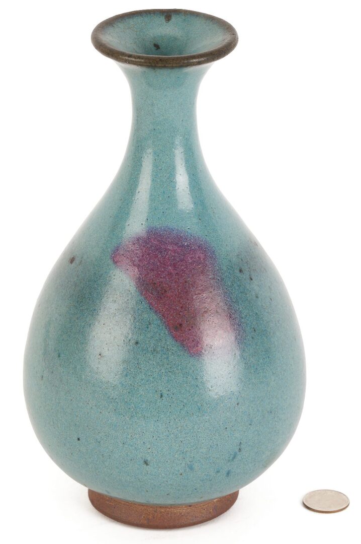 Lot 20: Chinese Blue Glazed Jun Ware Vase