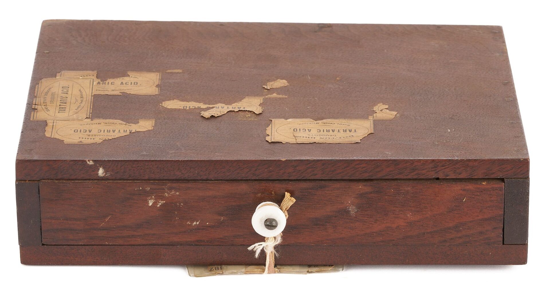 Lot 211: 2 US Patent Models: 1868 Egg Carrier, plus 1882 Label Receptacle