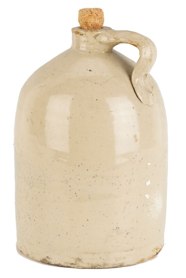 Lot 214: 2 West TN Advertising Liquor Jugs & West TN Pottery Jar