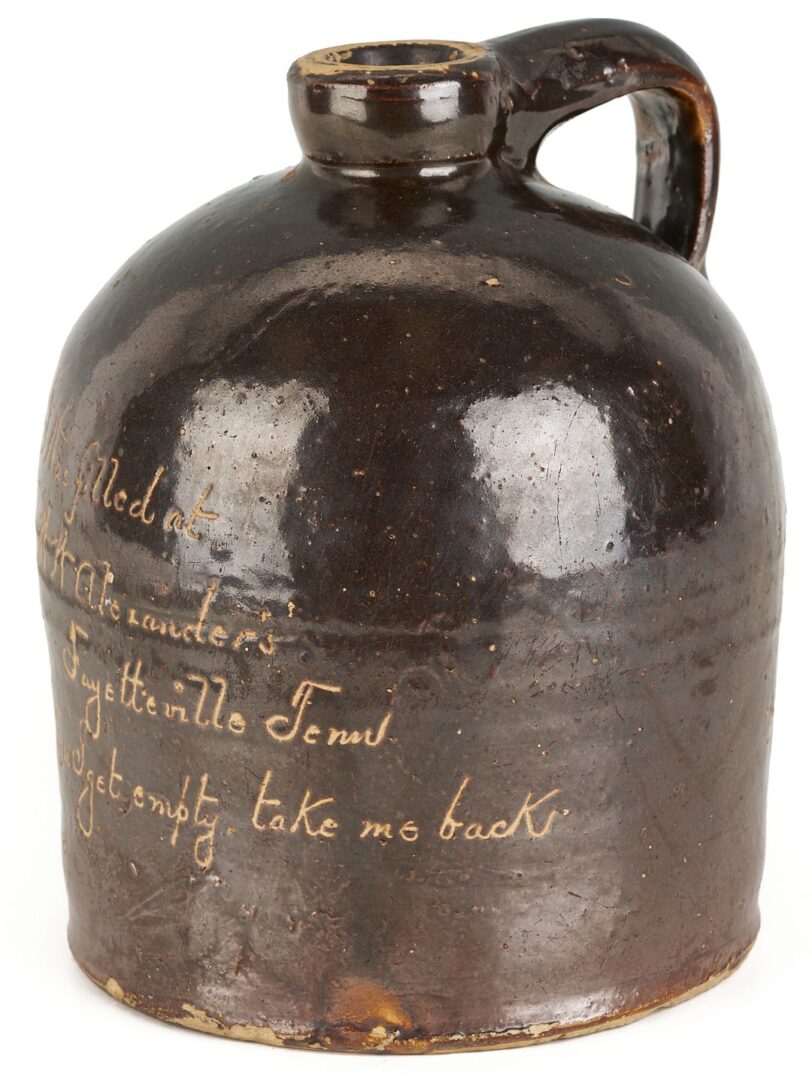 Lot 215: Fayetteville TN Advertising Whiskey Jug