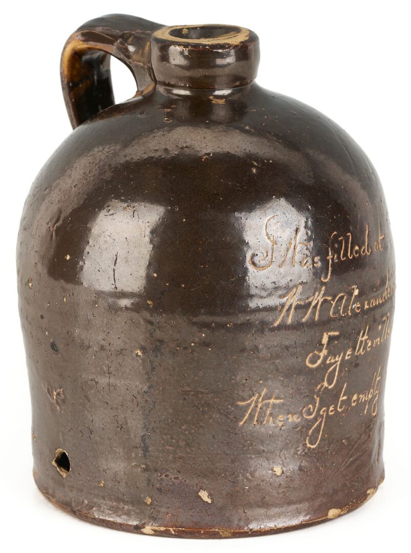 Lot 215: Fayetteville TN Advertising Whiskey Jug