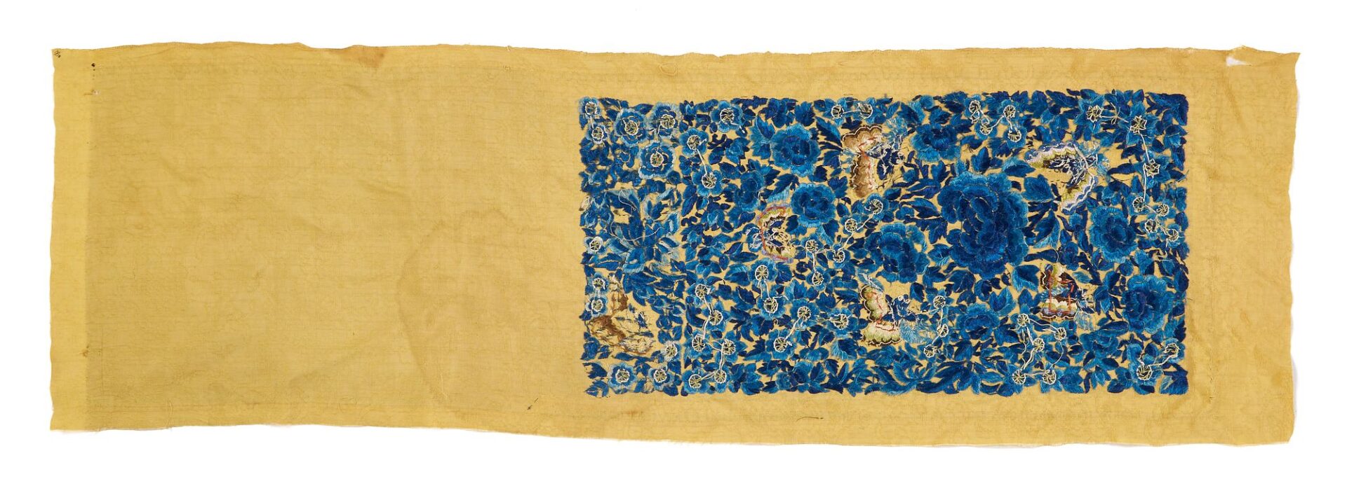 Lot 21: 6 Silk Embroidered Textiles incl. Rank Badge
