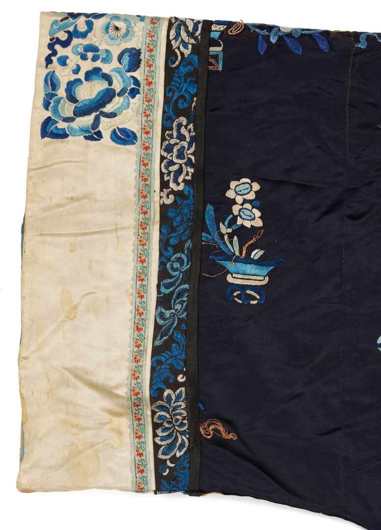 Lot 21: 6 Silk Embroidered Textiles incl. Rank Badge