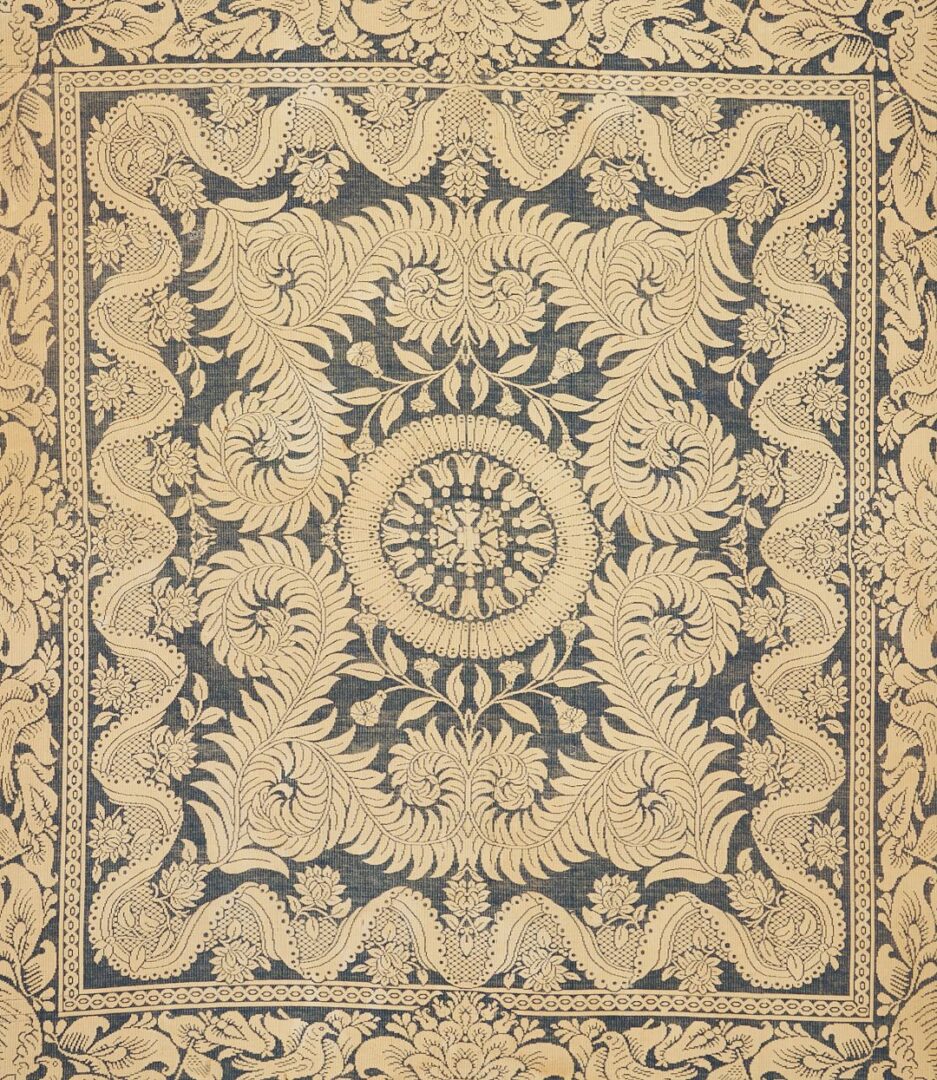 Lot 220: Maryville Woolen Mill, Navy Coverlet