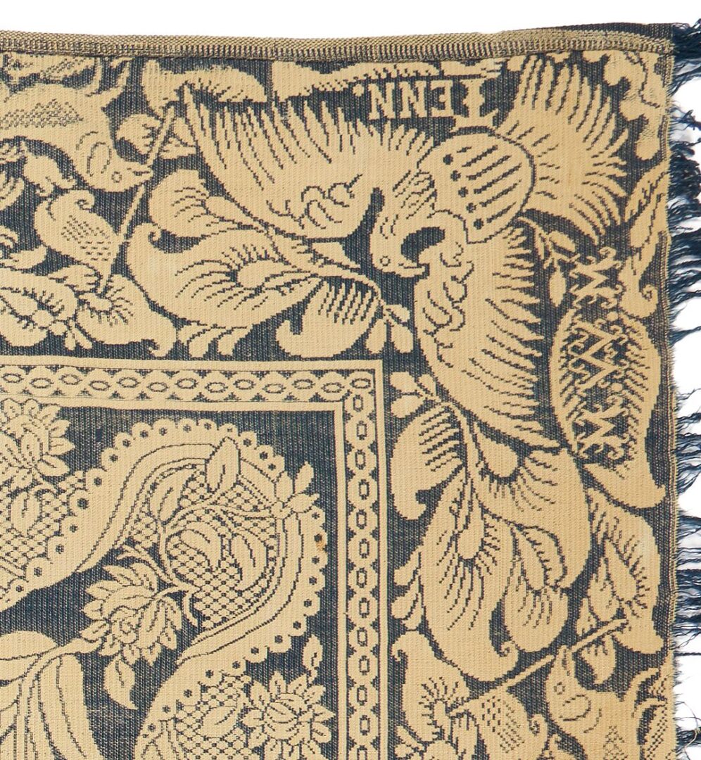Lot 220: Maryville Woolen Mill, Navy Coverlet