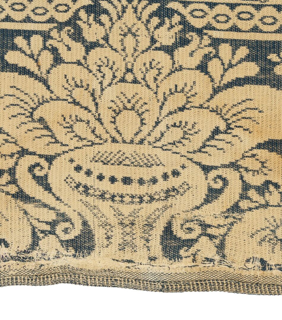 Lot 220: Maryville Woolen Mill, Navy Coverlet
