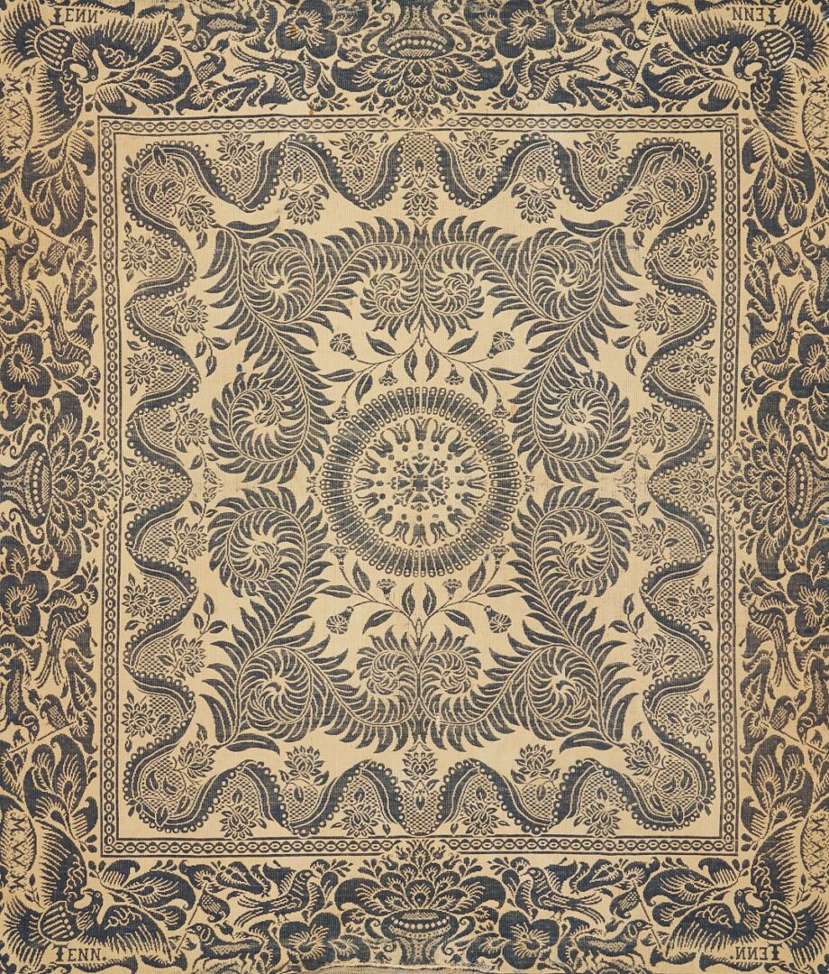 Lot 220: Maryville Woolen Mill, Navy Coverlet