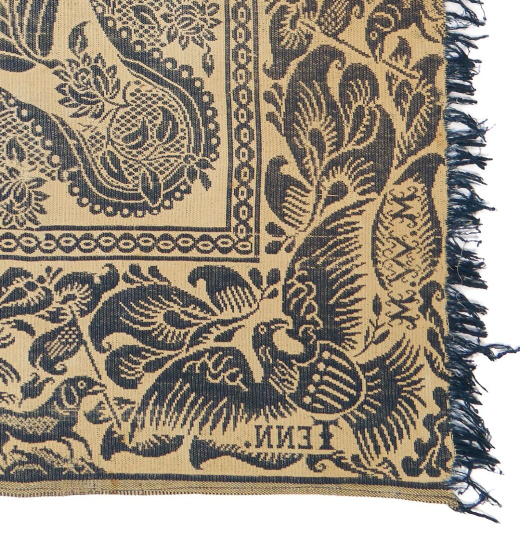 Lot 220: Maryville Woolen Mill, Navy Coverlet