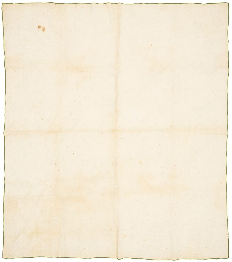 Lot 223: Antique Southern Quilt, Whig Rose c. 1860
