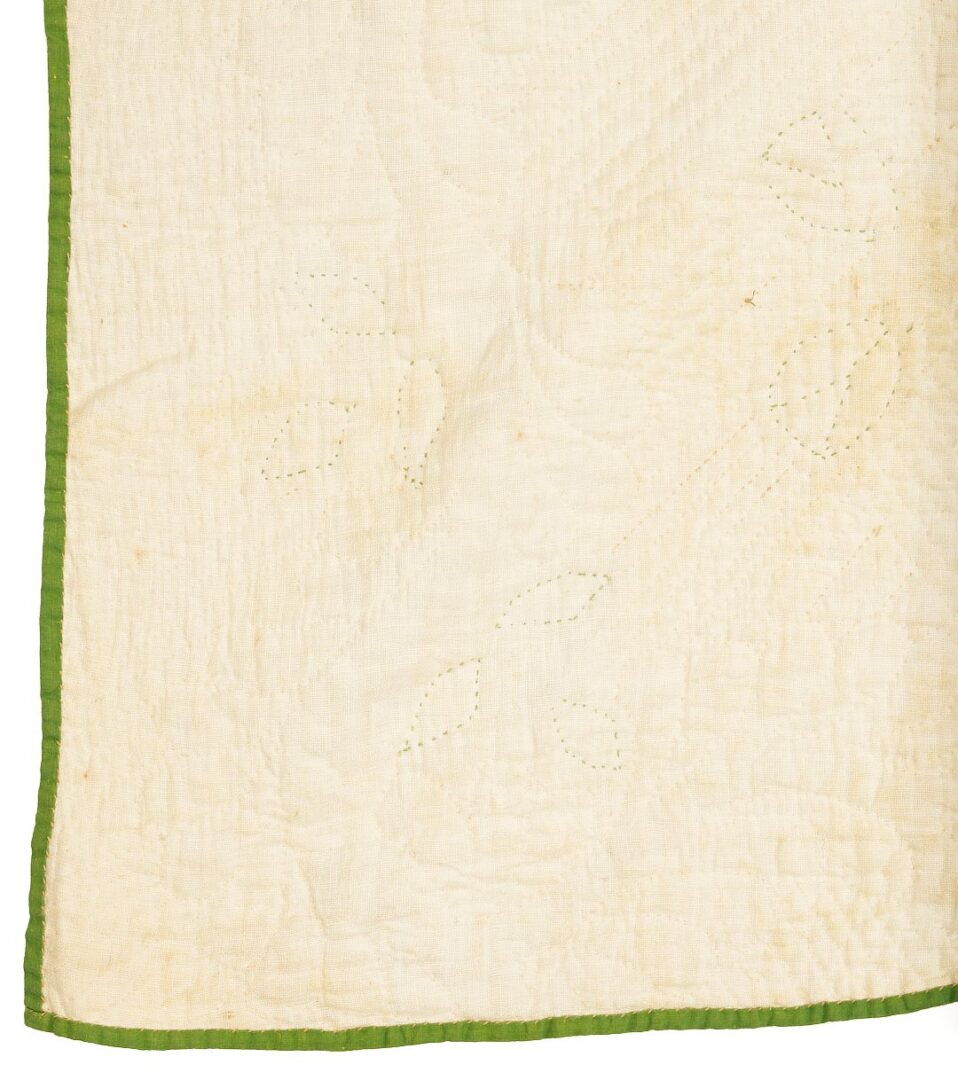 Lot 223: Antique Southern Quilt, Whig Rose c. 1860