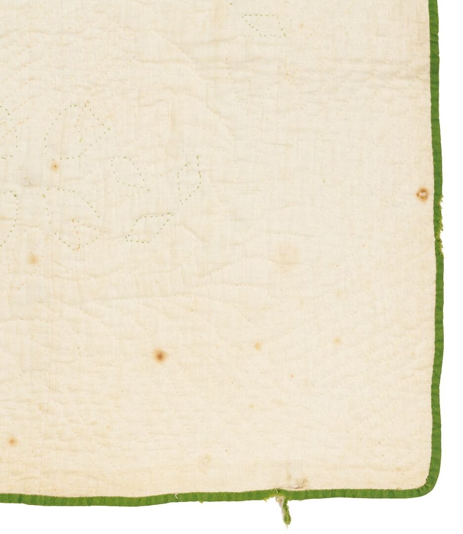 Lot 223: Antique Southern Quilt, Whig Rose c. 1860