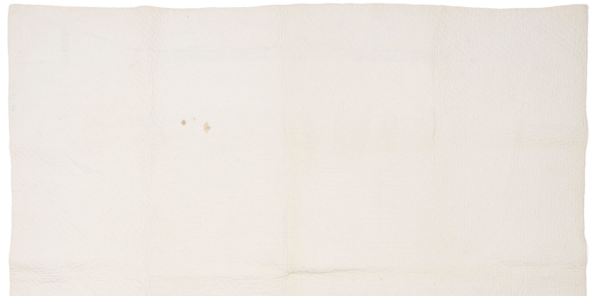 Lot 224: Sawtooth Diamond Medallion Blue & White Quilt