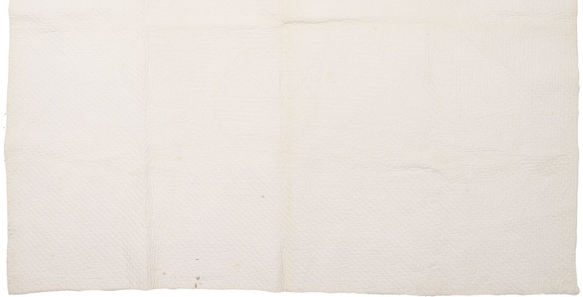 Lot 224: Sawtooth Diamond Medallion Blue & White Quilt