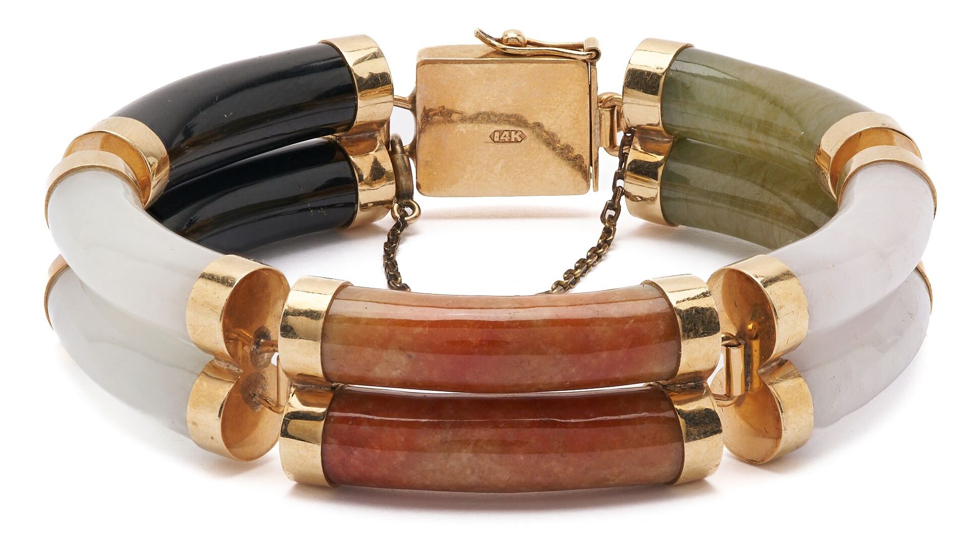 Lot 22: 14K & Gemstone Bracelet