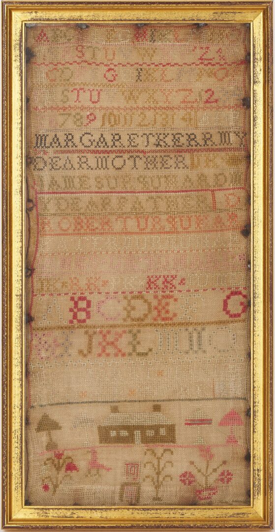 Lot 234: Scottish Needlework Sampler, M. Kerr Urquhart
