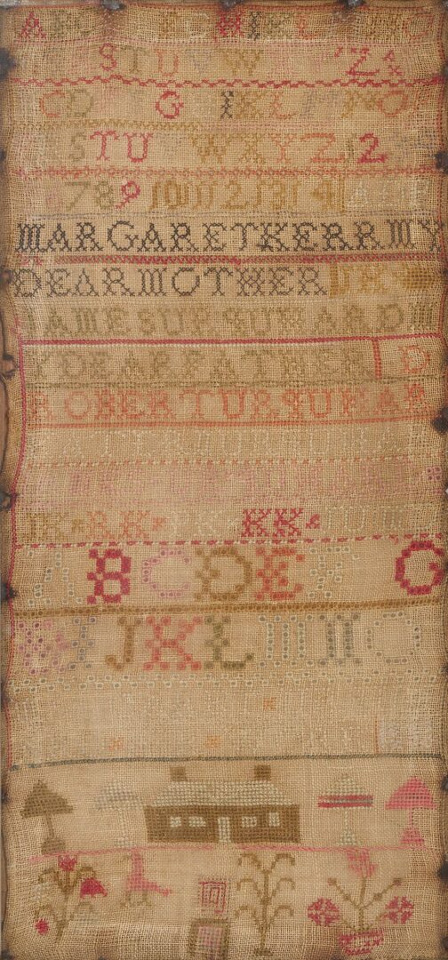 Lot 234: Scottish Needlework Sampler, M. Kerr Urquhart