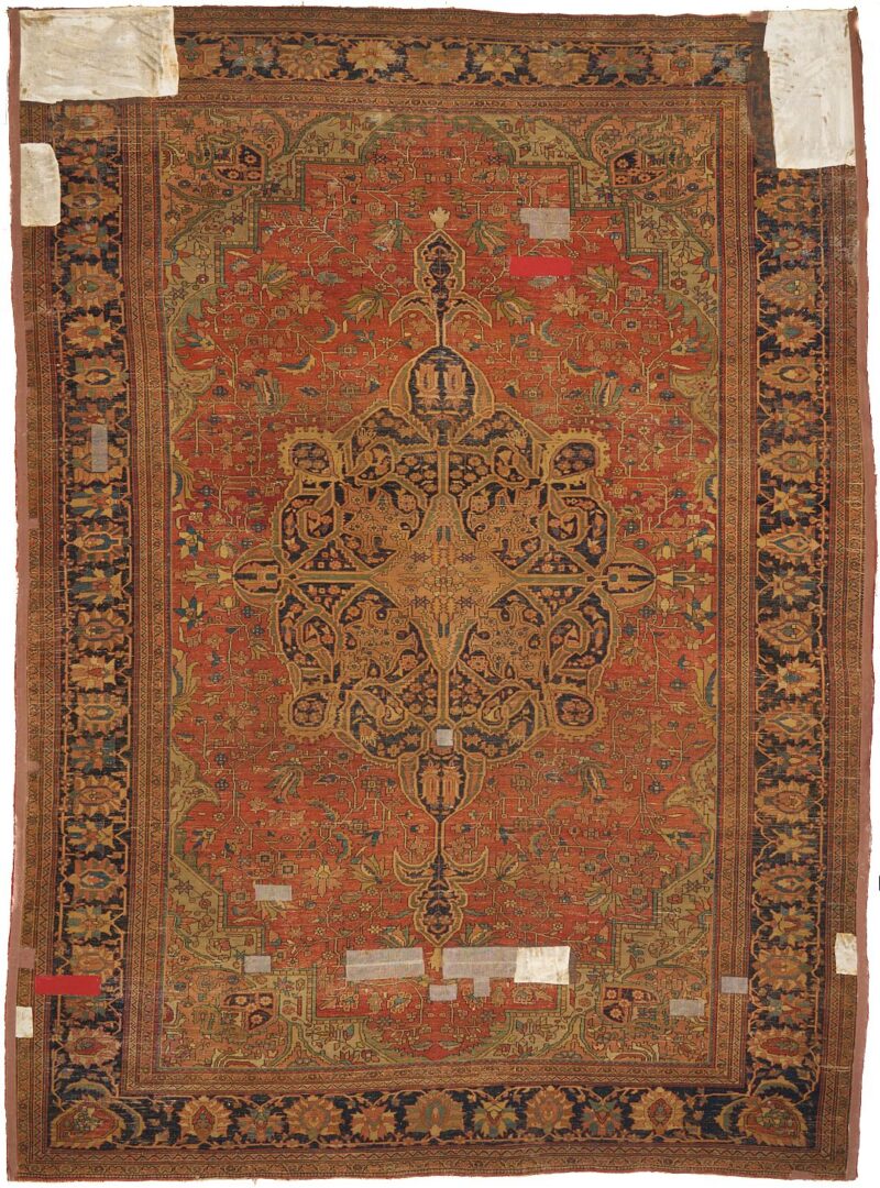 Lot 237: Antique Persian Farahan Sarouk Carpet, 8 ft. x 11 ft.