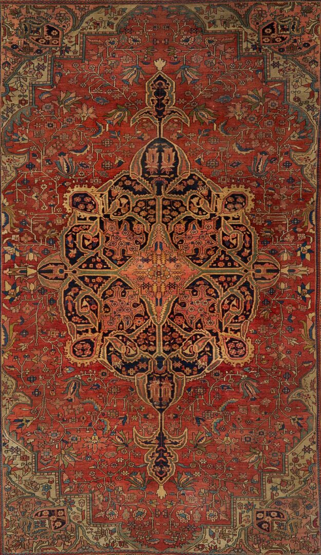Lot 237: Antique Persian Farahan Sarouk Carpet, 8 ft. x 11 ft.