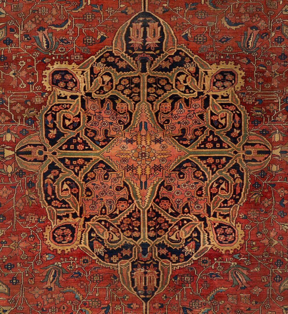 Lot 237: Antique Persian Farahan Sarouk Carpet, 8 ft. x 11 ft.