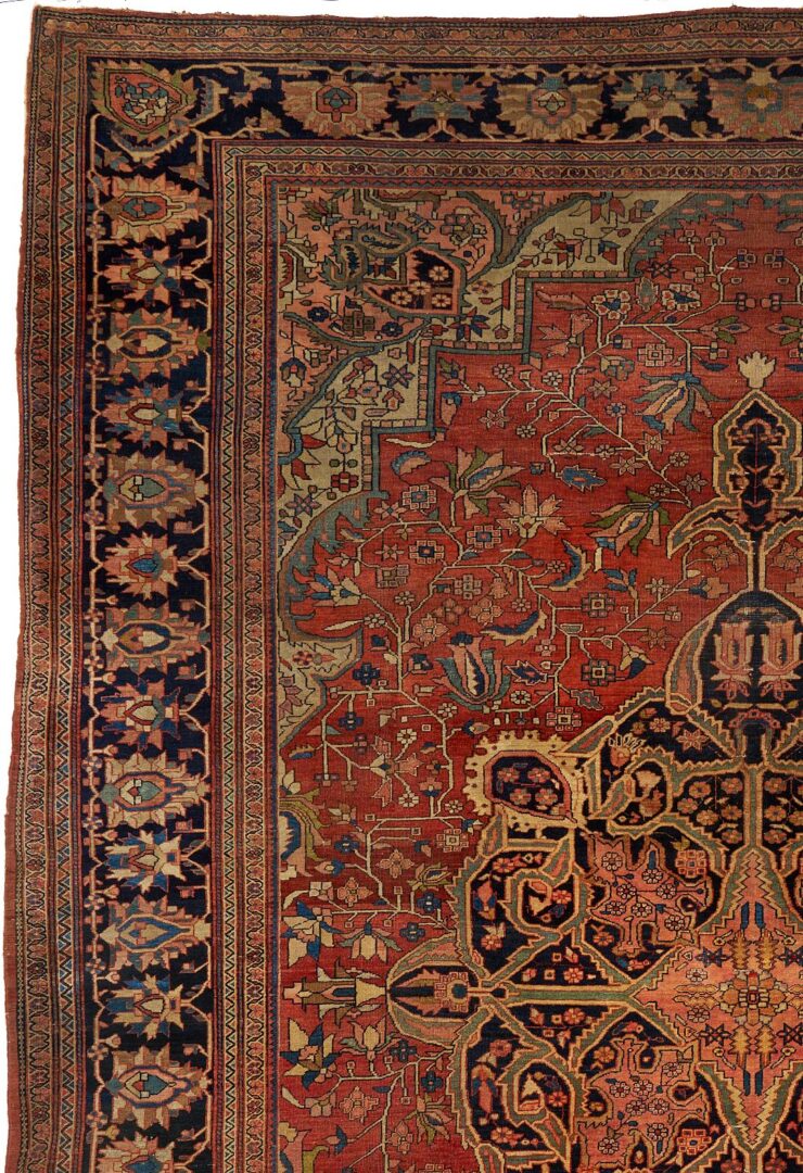 Lot 237: Antique Persian Farahan Sarouk Carpet, 8 ft. x 11 ft.