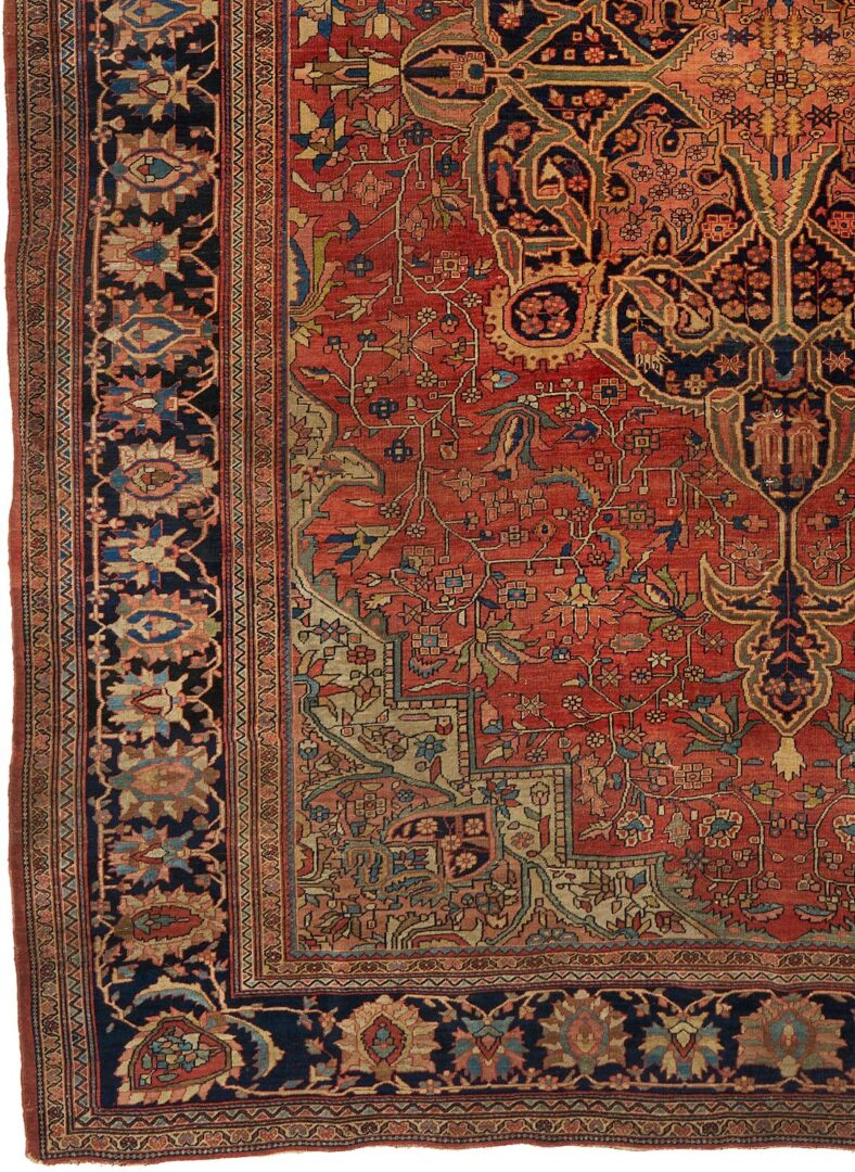 Lot 237: Antique Persian Farahan Sarouk Carpet, 8 ft. x 11 ft.