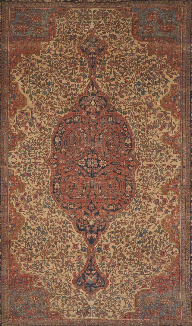 Lot 238: Antique Farahan Sarouk Carpet, 8 ft. x 12 ft.