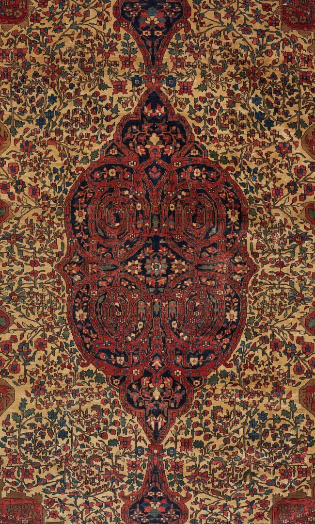 Lot 238: Antique Farahan Sarouk Carpet, 8 ft. x 12 ft.