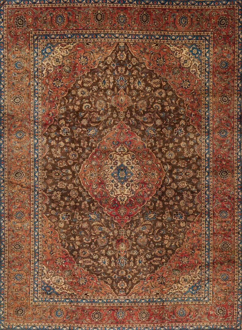 Lot 239: Persian Kashan Carpet, 13 ft. x 9 ft.