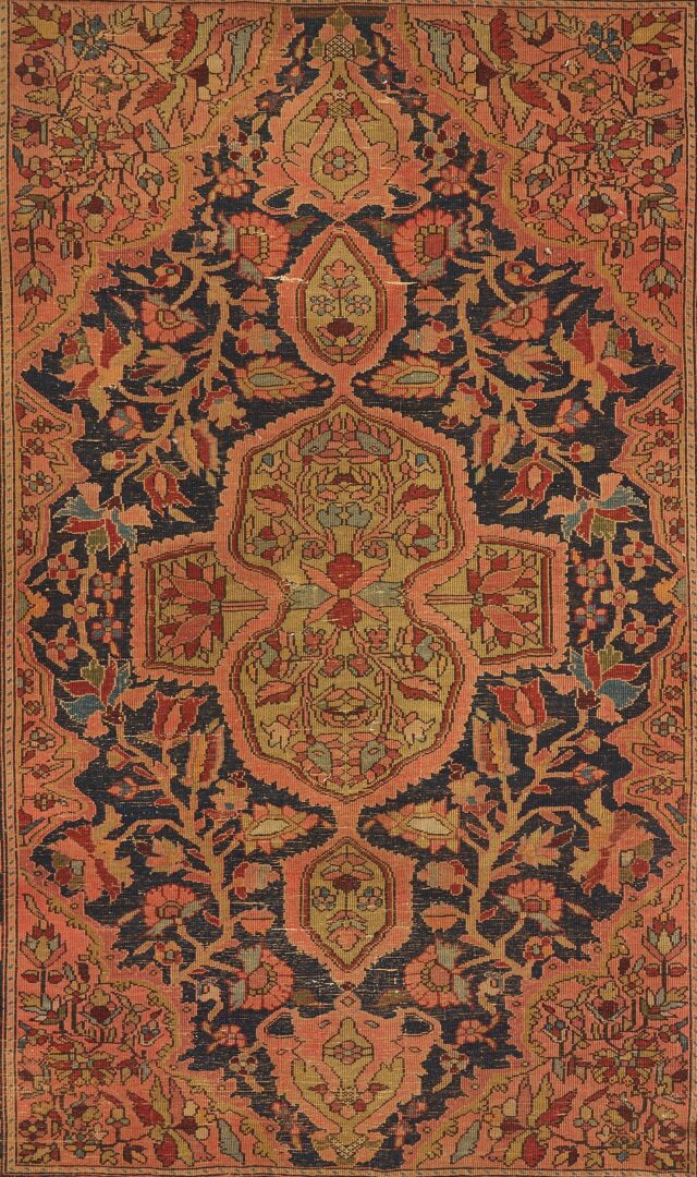 Lot 242: Antique Farahan Sarouk Rug, 5 ft. x 3 ft.