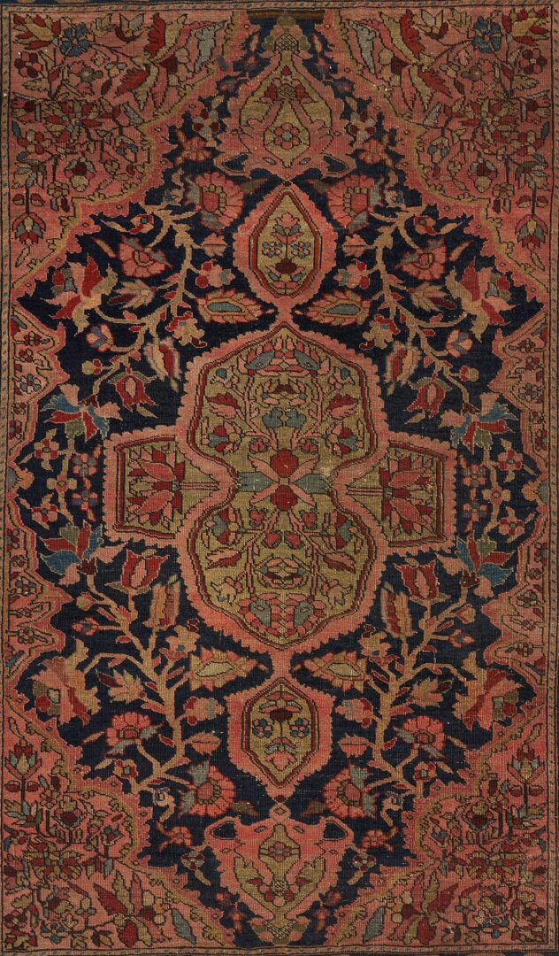 Lot 242: Antique Farahan Sarouk Rug, 5 ft. x 3 ft.