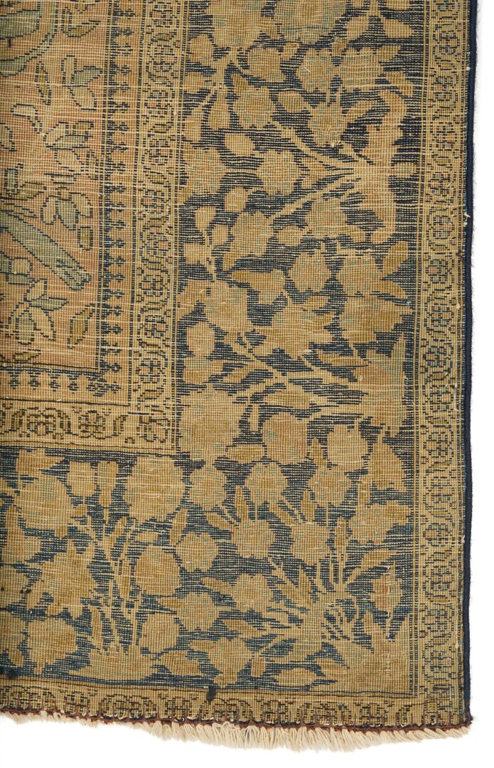 Lot 243: Antique Persian Mohtasham Kashan Rug, 4′ x 6.5′