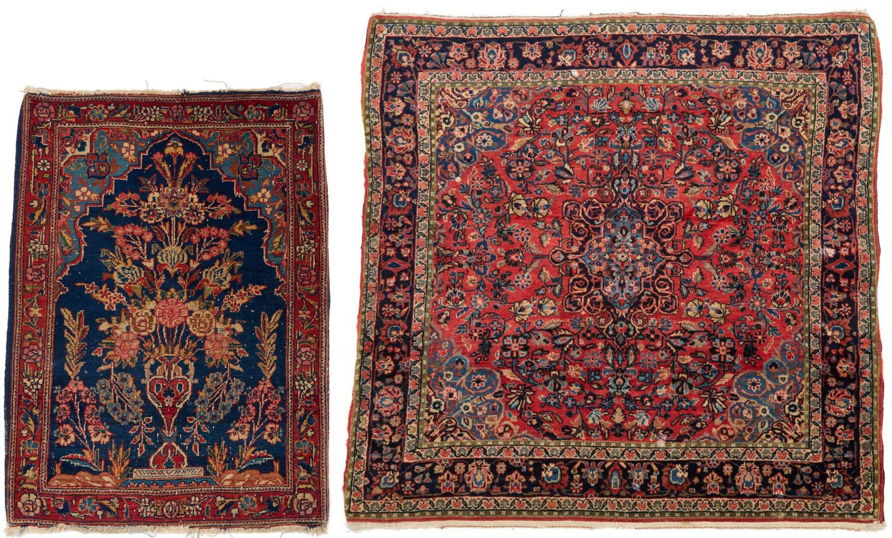 Lot 246: 2 Persian Kashan Rugs
