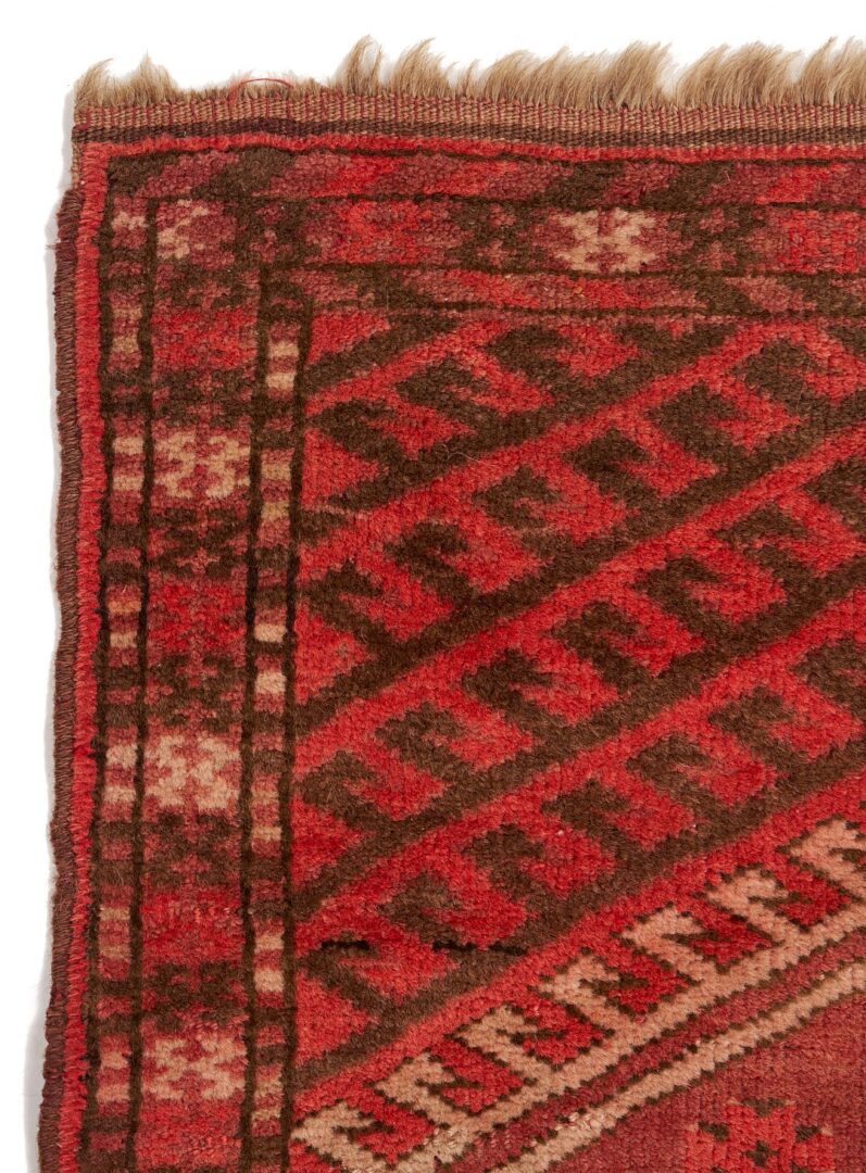 Lot 247: 2 Antique Turkmen Rugs, Ersari Prayer Rug & Tekke Floor Rug