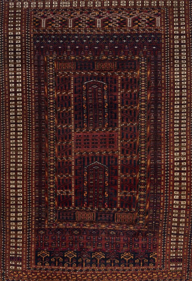 Lot 248: Antique Saryk Turkoman Ensi Prayer Rug
